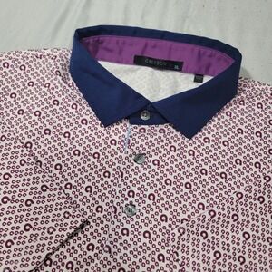 Greyson Golf Performance Polo Shirt Mens XL White All Over Print Ally Auto Bowma